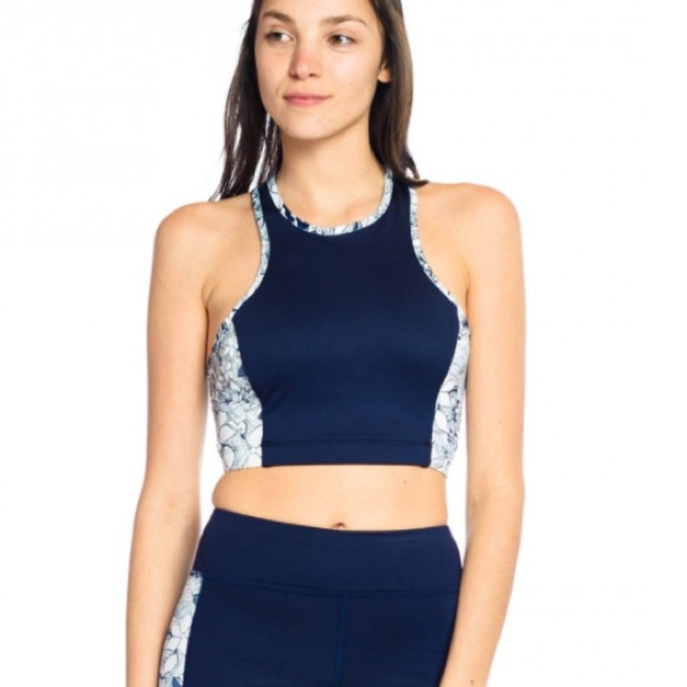 SLIMMING Alexis mera longline Sports Bra crop top